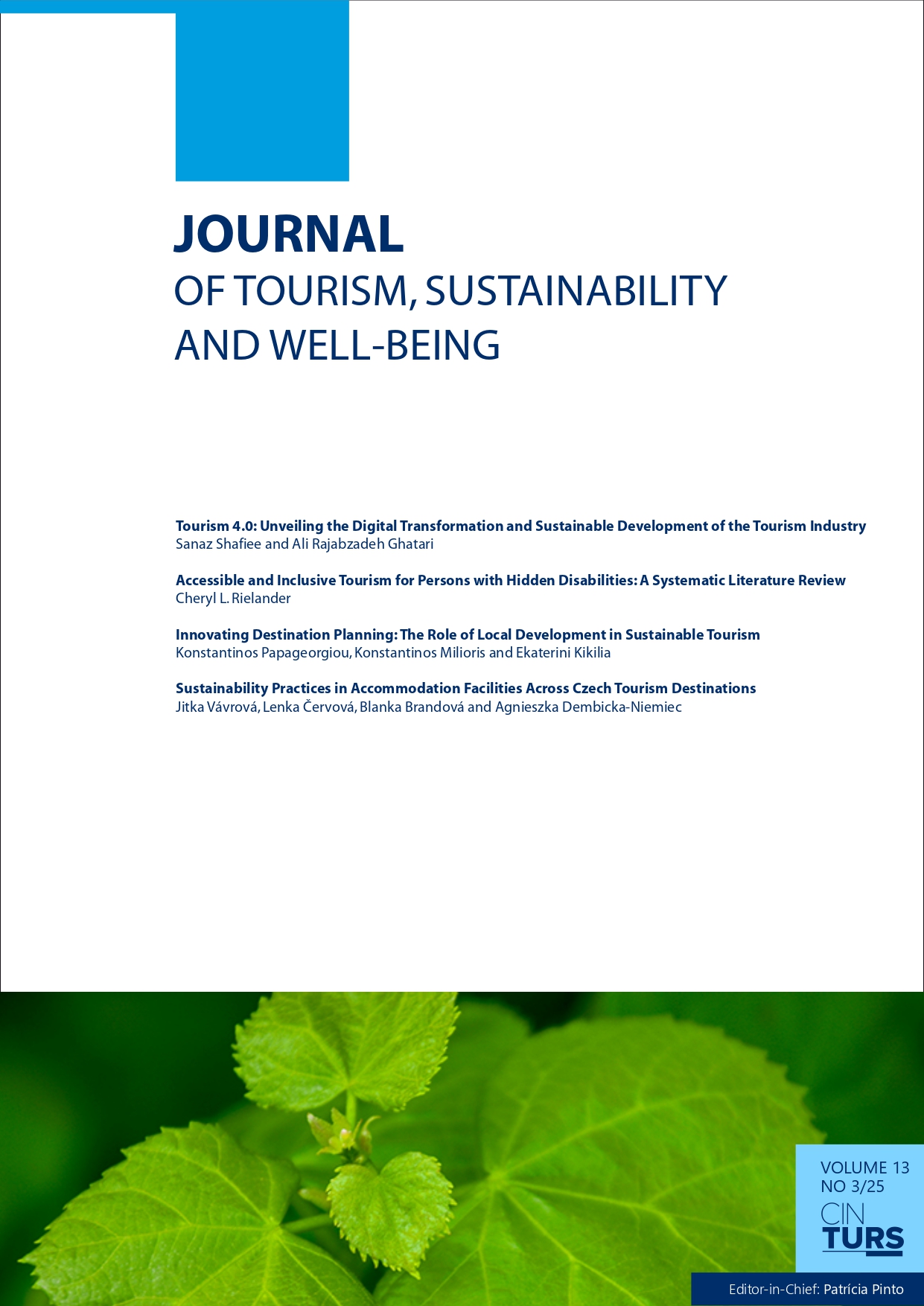View Vol. 13 No. 3 (2025): Journal of Tourism, Sustainability and Well-being